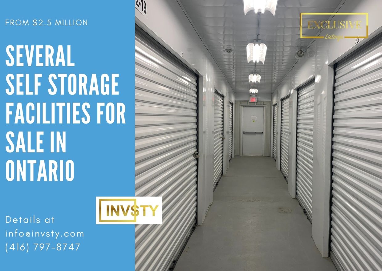 Self storages for sale in Ontario